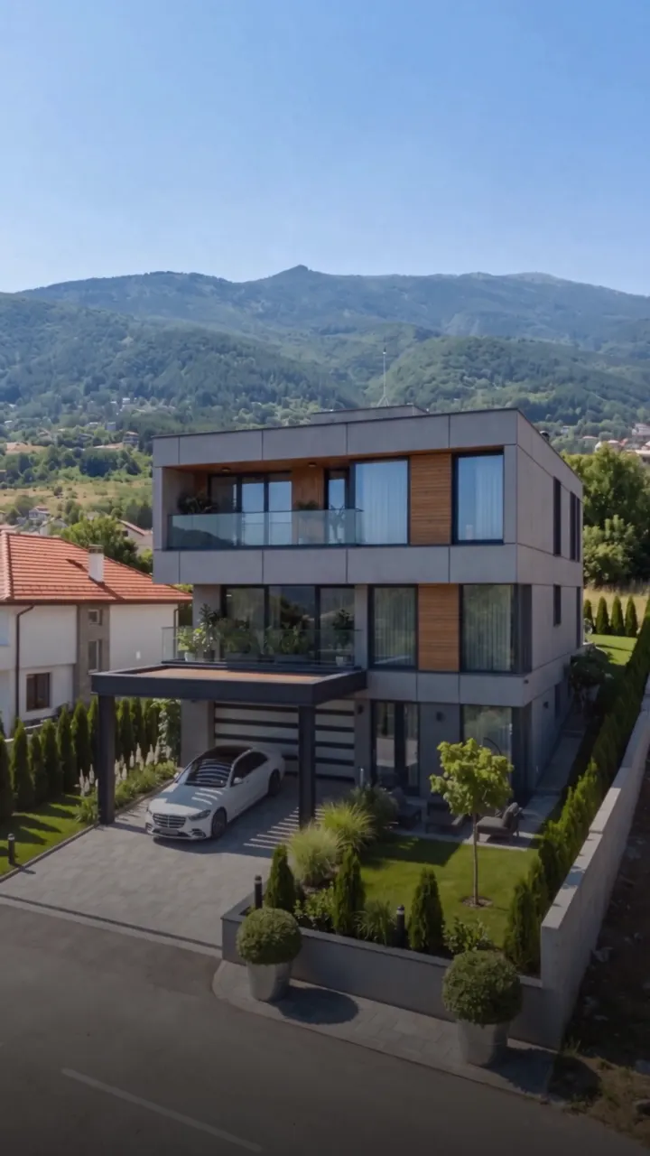 SMARTINVEST — Residential development — the house against the mountain.